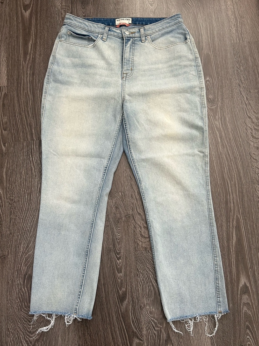 We The Free Faded Light Blue Denim Jeans